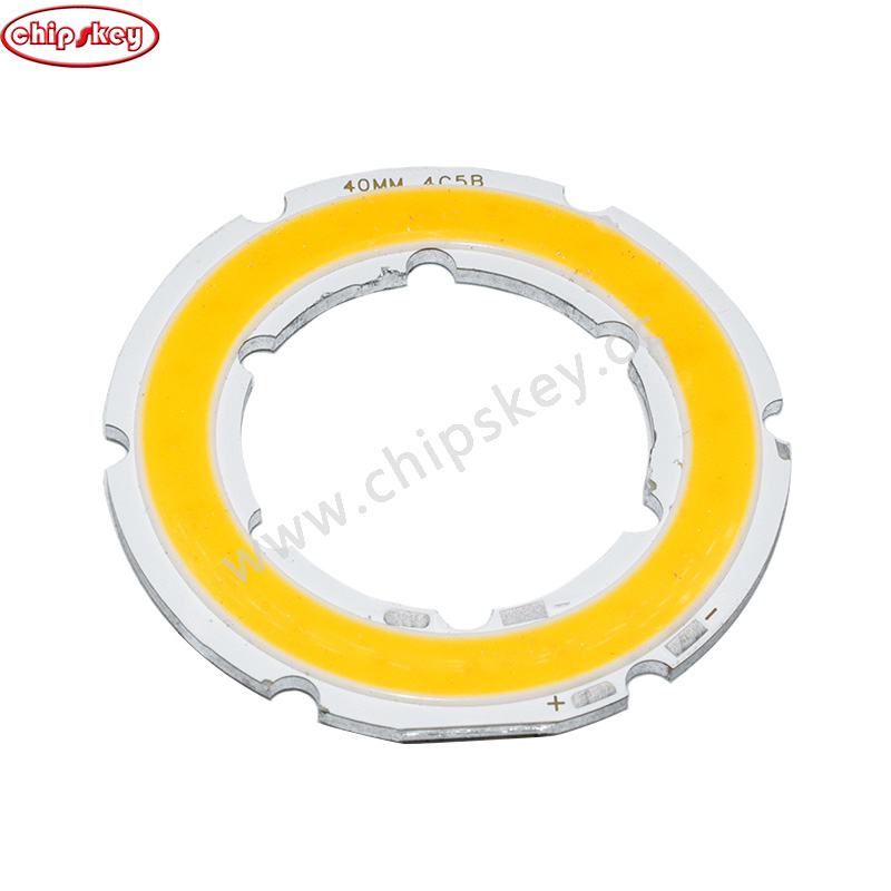 40mm Warm White /Angel Eyes LED COB Light Source Annual Shape 12V DC COB Ring LED Light Source for DIY Bulb