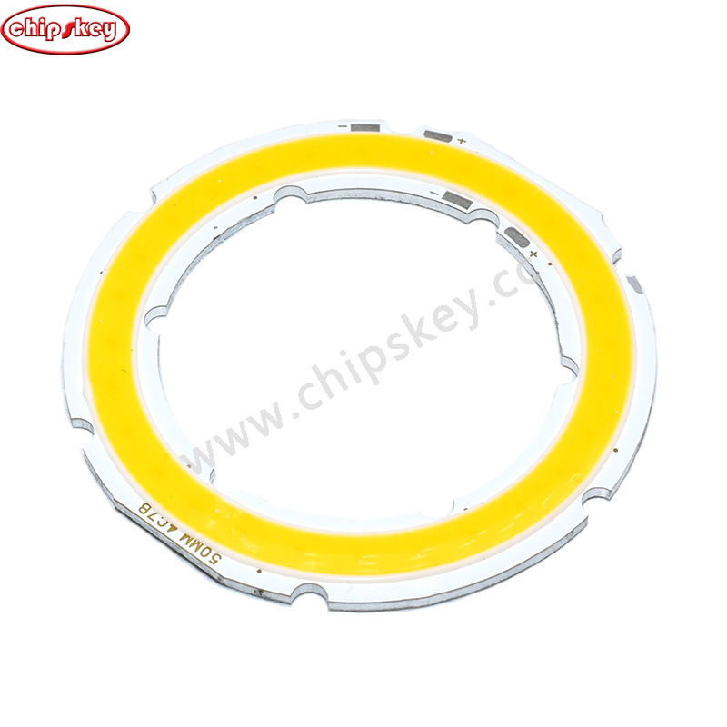 50mm Warm White /Angel Eyes LED COB Light Source Annual Shape 12V DC COB Ring LED Light Source for DIY Bulb