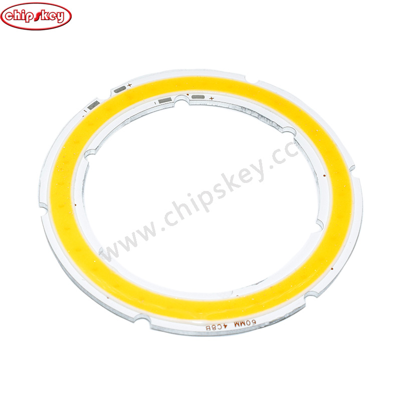 60mm Warm White /Angel Eyes LED COB Light Source Annual Shape 12V DC COB Ring LED Light Source for DIY Bulb