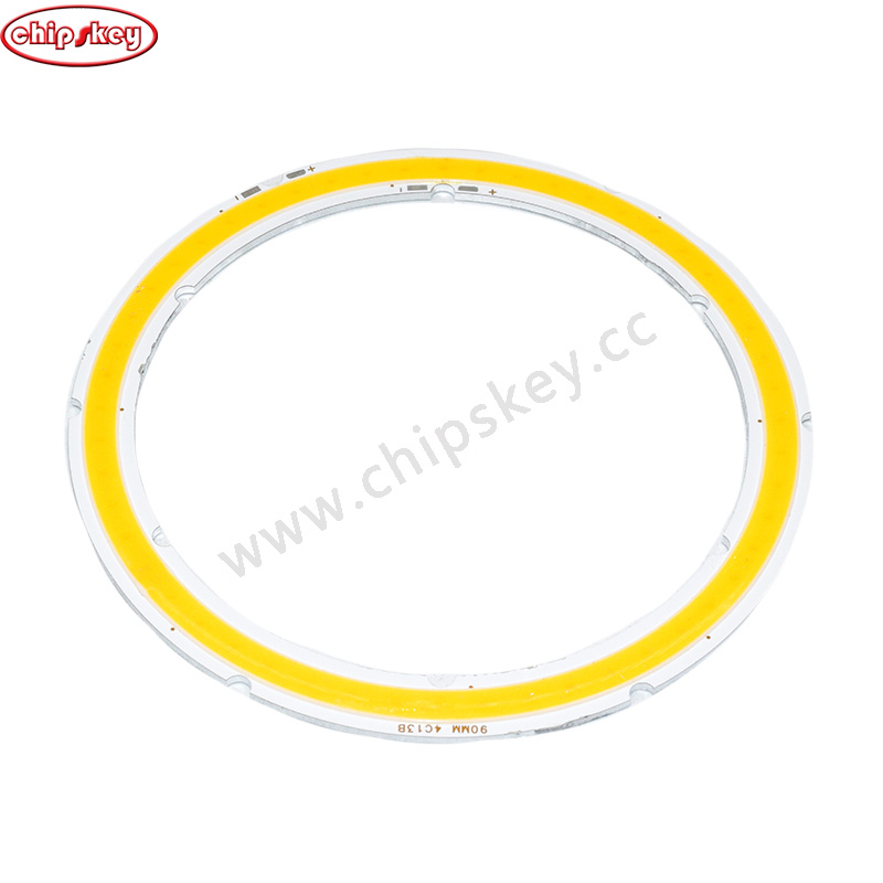 90mm Warm White /Angel Eyes LED COB Light Source Annual Shape 12V DC COB Ring LED Light Source for DIY Bulb