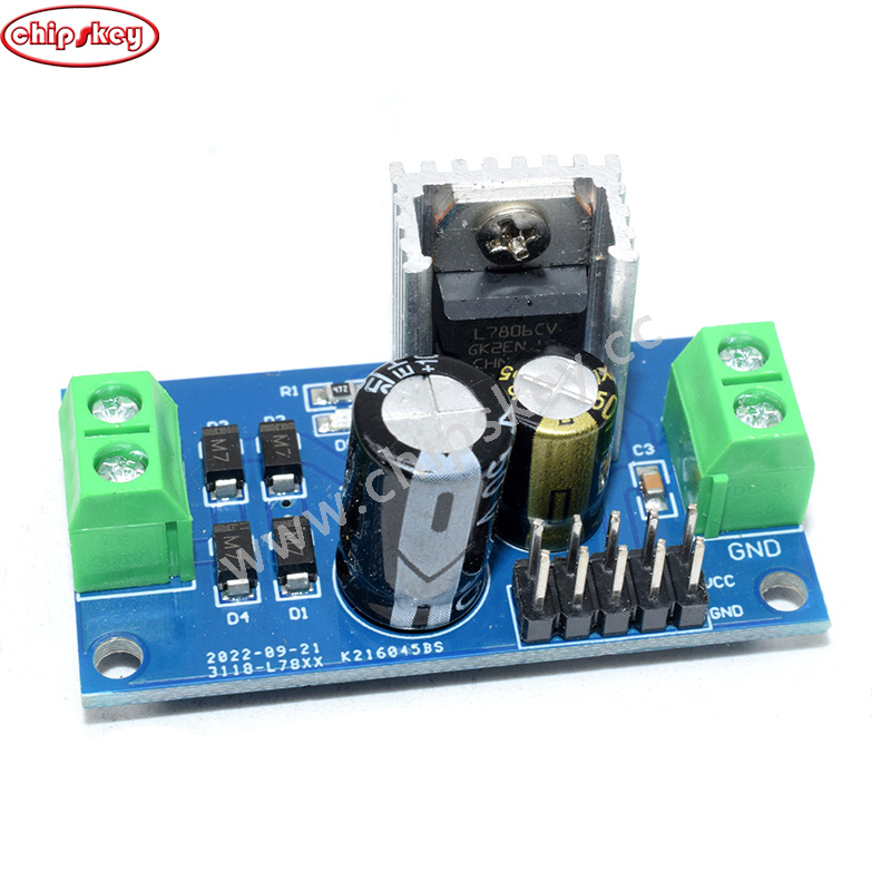 DC/AC Three Terminal Voltage Regulator Power Supply Module 6V Output Max 1.2A LM7806