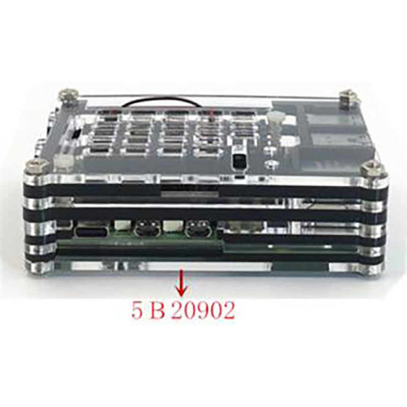 Raspberry PI 5B 9 layer Black Case 5B20902