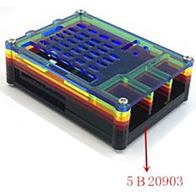 Raspberry PI 5B 10 layer rainbow Case 5B20903