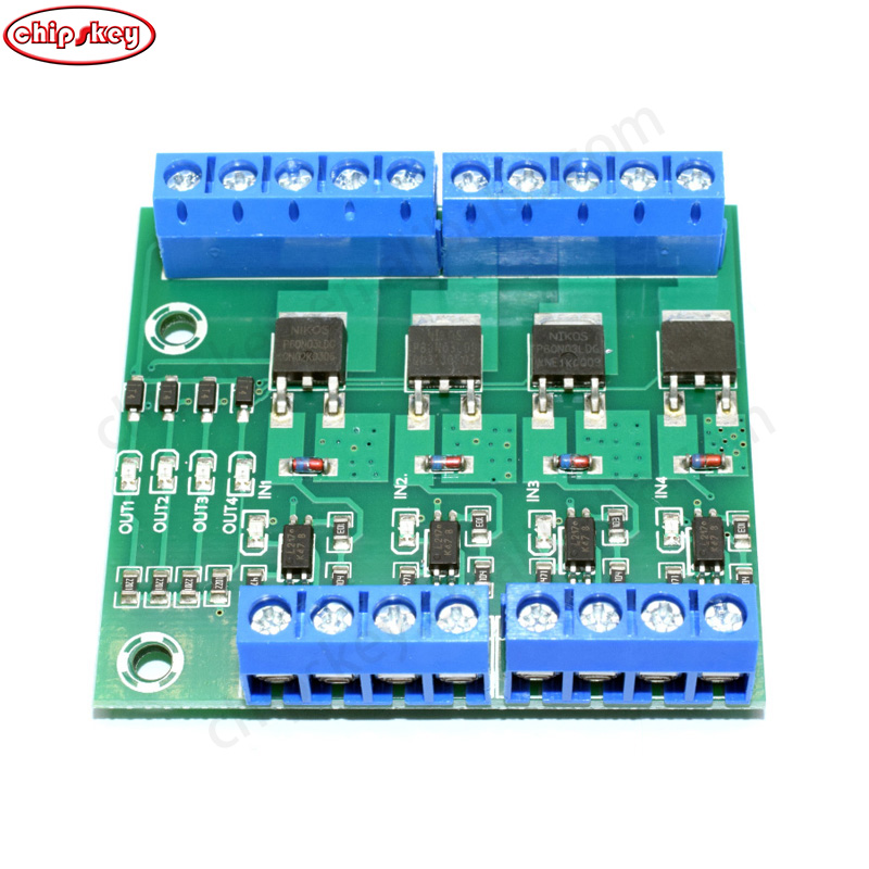 4-way MOS tube optocoupler isolation module