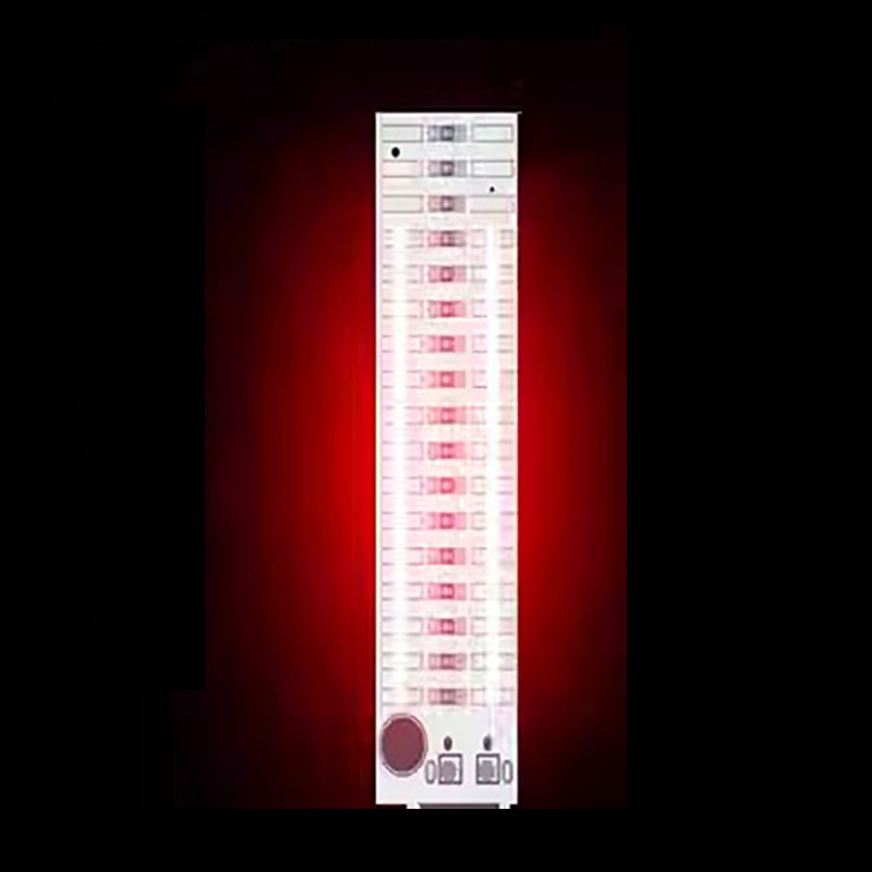 Red Sound-Controlled Audio Spectrum LED Light Circuit Board, Music Rhythm Light, LED Cube Finished Product, 2*17 LEDs