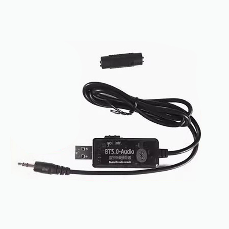 Car Bluetooth receiver AUX audio cable connected to car USB speaker, headphone conversion wireless module