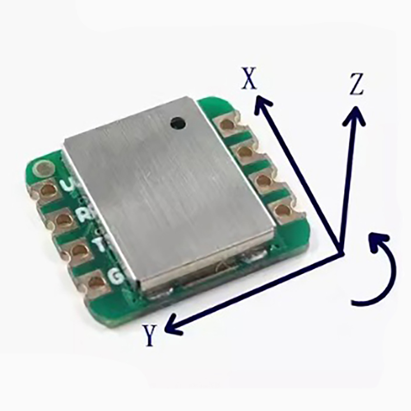 95T nine axis sensor three-axis acceleration gyroscope magnetic field attitude angle module serial port output