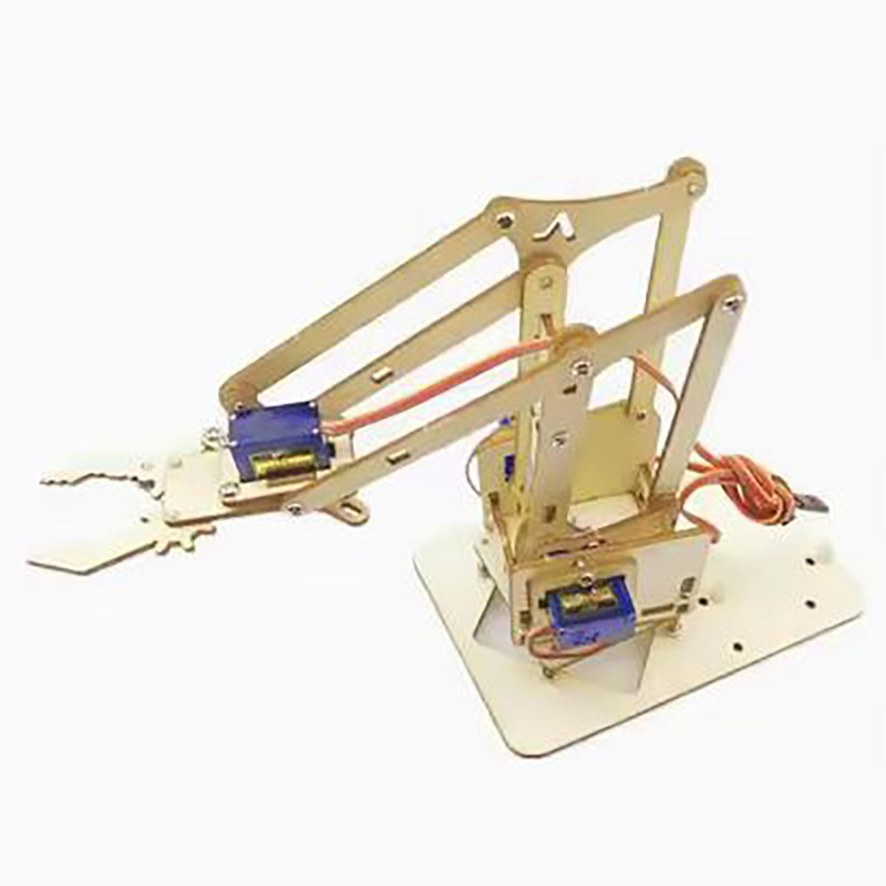 Wooden Board Robotic Arm without servo