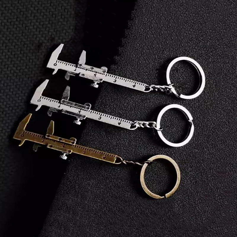 Portable Mini Calipers/Handmade DIY Measuring Tools/Jewelry Vernier Calipers Keychain Pendant