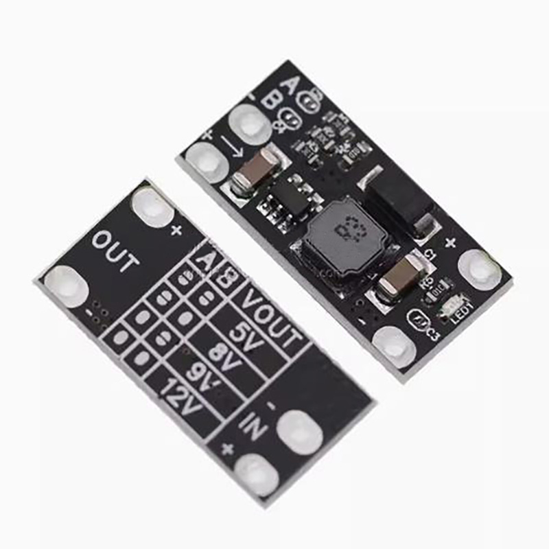 1.5A Multi-function Mini Boost Module Step Up Board 5V 8V 9V 12V LED Indicator Diy Voltage Module 3.7V lithium battery