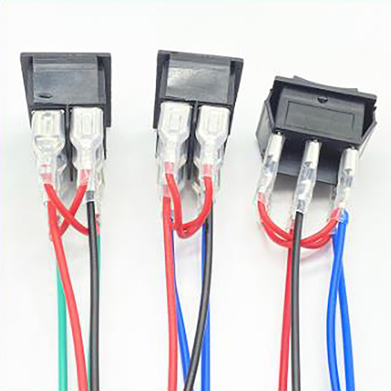 KCD4 3 Position 6 pin reset Switch with wire