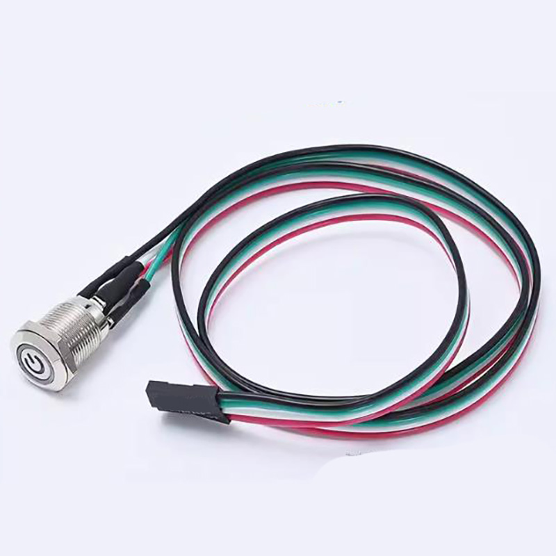 12mm momentary latch push button switch with 60CM cable /power button