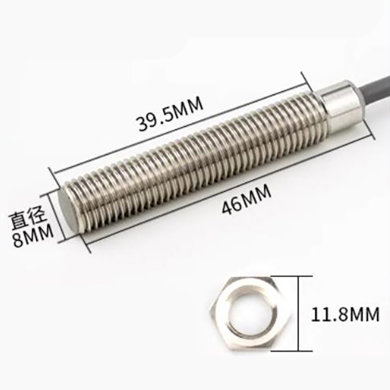 Capactive Type /Detection distance: 1MM /Installation method:Flush /Output method: PNP normally open / Product diameter: M8