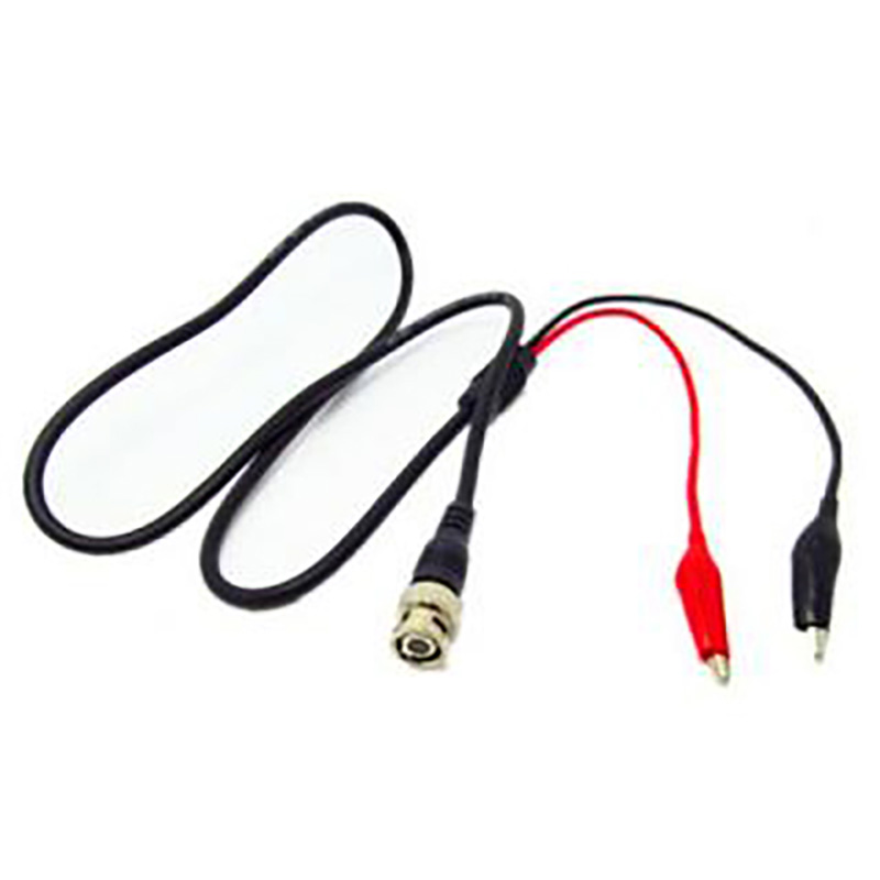 150cm BNC Q9 to Dual Alligator Clip Oscilloscope Test Probe Leads