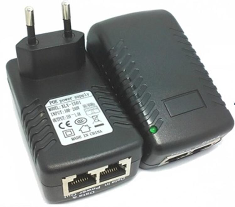 PoE Power Injector Input 100V~240V DC, 1A Output 12V AC/0.4A