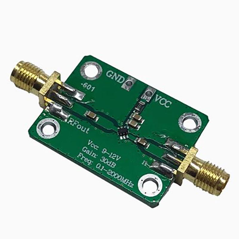 9-12V Radio Frequency Wideband Amplifier Low Noise Amplifier LNA (0.1-2000MHz Gain 30+dB)