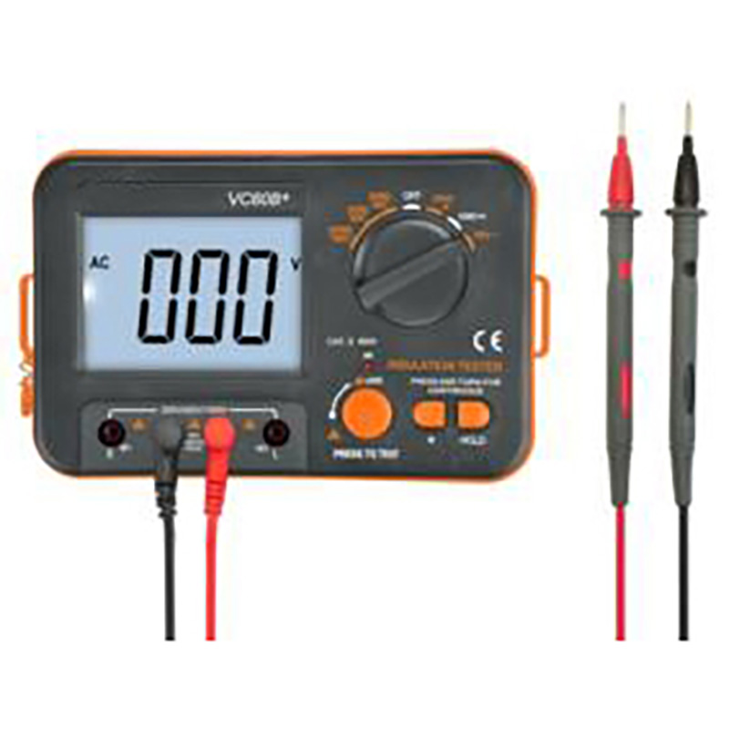 VC60B+ Digital Insulation Resistance Tester VICI Megger MegOhm Meter 250V 500V 1000V High Voltage And Short Circuit Input Alarm