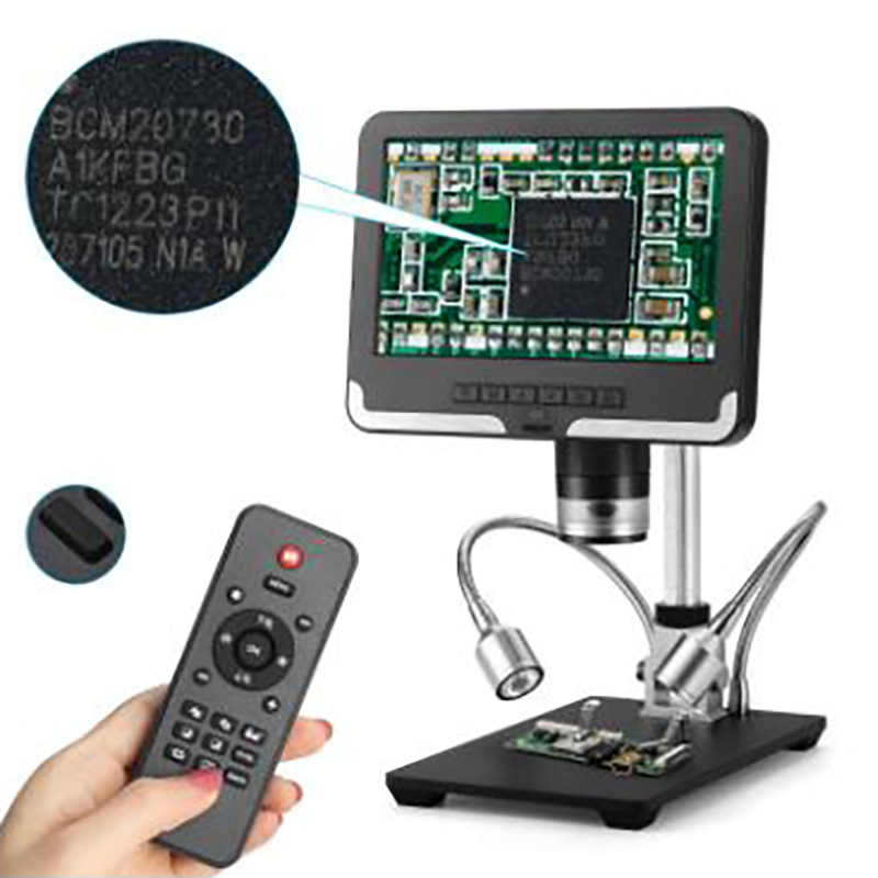 Digital Microscope for Adults Soldering AD206 1080P Soldering Microscope for Phone Watch Repairing SMD/SMT Black&White