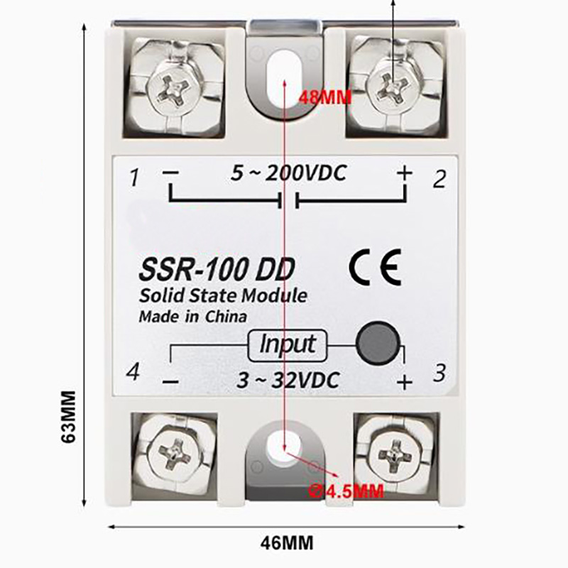 DD (DC-DC) 100A SSR-100DD