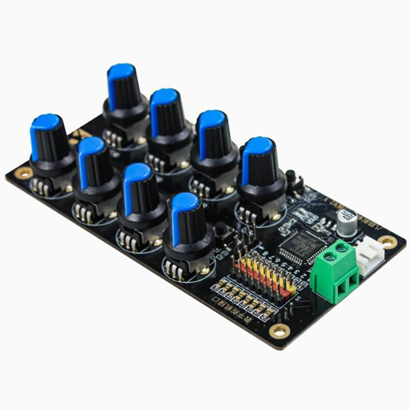 8CH Rotary Knob Servo Driver 8 Channel/Way Controller Board Overcurrent Protection Servo Tester For Arduino DIY Robot Arm Part