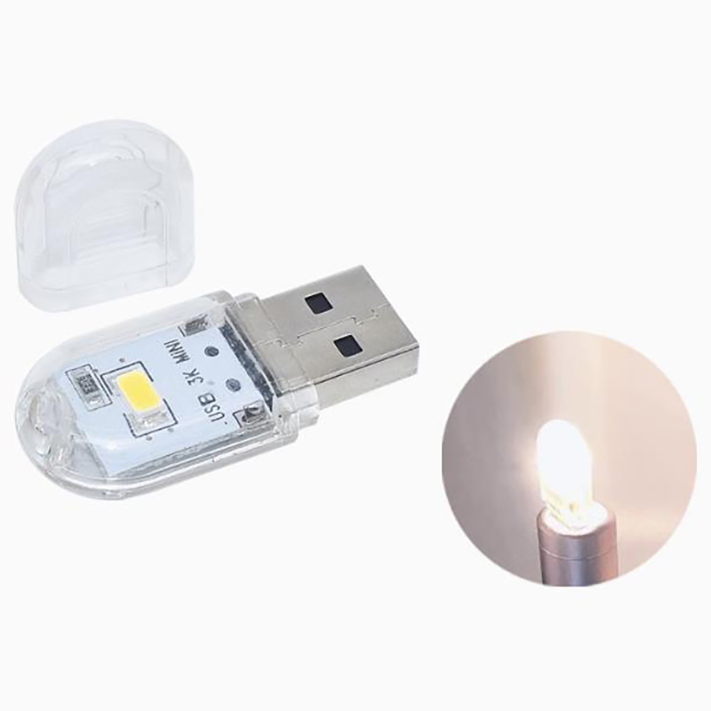 1 LED Warm White Double Side/ USB LED Book Lights LED Bulb 5V Power Input Warm White 3000-3500K USB Night light