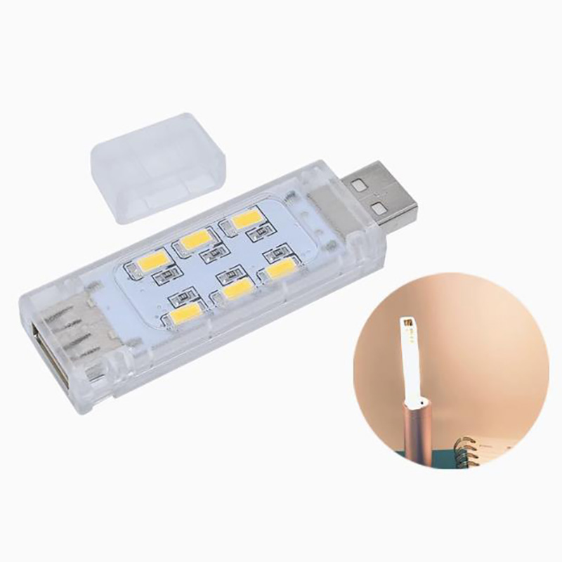 24 LED Warm White Single Side/ USB LED Book Lights LED Bulb 5V Power Input Warm White 3000-3500K USB Night light