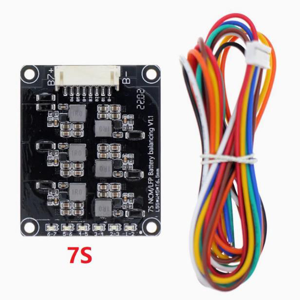 7S/lithium battery active equalizer energy transfer board/ 7 series inductance energy exchange 1.2A high current equalization module