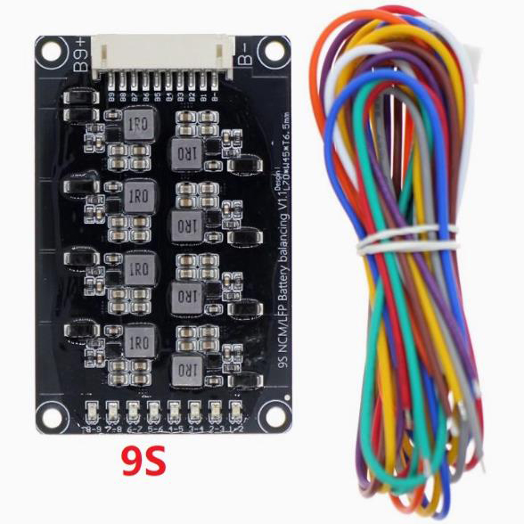 9S/lithium battery active equalizer energy transfer board/ 9 series inductance energy exchange 1.2A high current equalization module