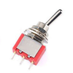 MTS-112 ON-ON Red Mini 3pin 6mm 2 Position Self-resetting Toggle Switches ON-(ON)DPDT Mini Toggle Switches 6A/125V 3A/250V MTS