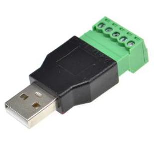 USB A-type 2.0 MALE PLUG TO 5PIN SCREW terminal connector PITCH 3.5mm usb-a USB-2.0 Converter adapter