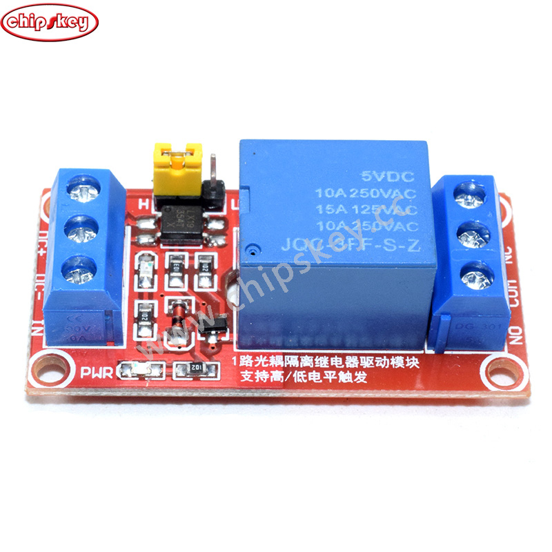 1 Channel 5V relay with Optcoupter, High/Low Level can cutover