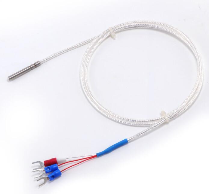 premium Stainless steel waterproof PT100 RTD thermistor sensor probe 1M