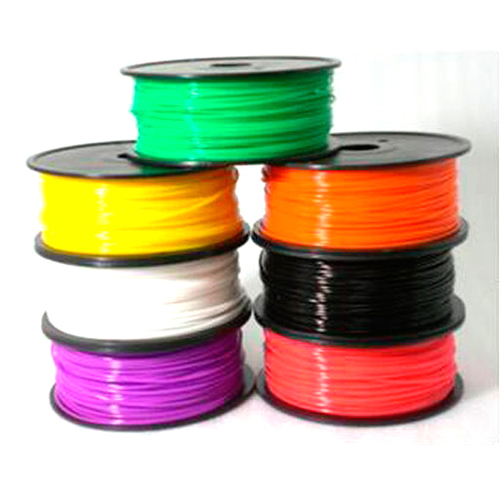 ABS 3D printer consumables orange yellow blue green black gray