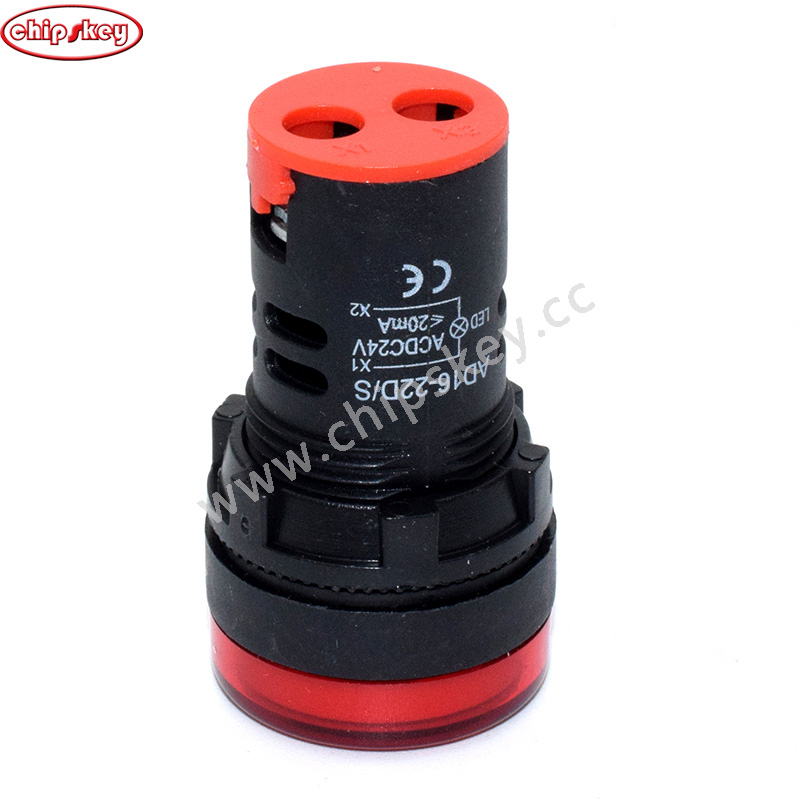 RED AD16-22DS 22mm Indicator Light 24V DC