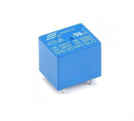 3V / 5pin / 10Amp Relay (SRD-03VDC-SL-C)