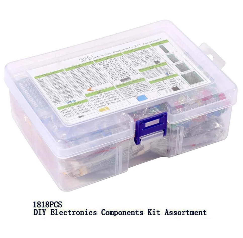 1818pcs DIY Electronics Componetns Kit Assortment