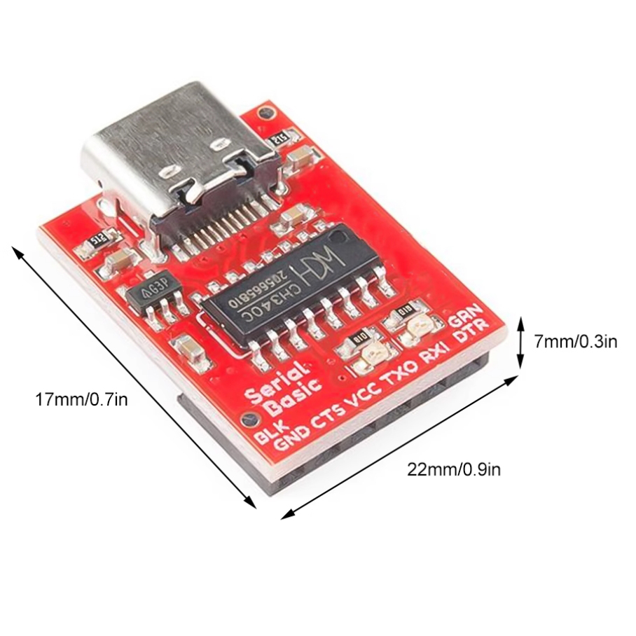 Type-C USB to TTL serial port CH340C module upgrade microcontroller download flashing line nine flashing