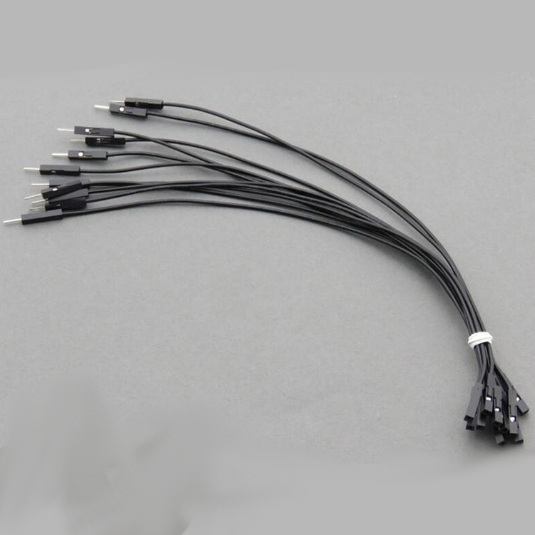 CAB_F-M 10pcs/set 20cm Female/Male Dupont Cable Black For Breadboard