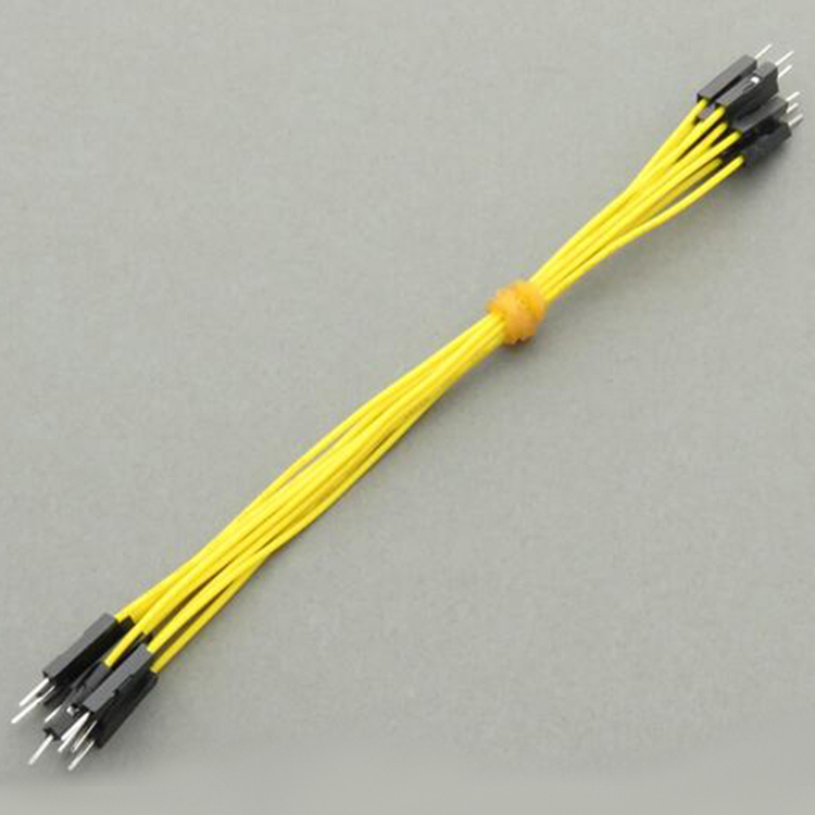 CAB_M-M 10pcs/set 25cm Male/Male Dupont Cable Yellow For Breadboard