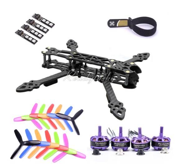 Mark4 5inch 225mm Carbon Fiber Frame 2205 2300KV Motor For FPV RC Racing Drone